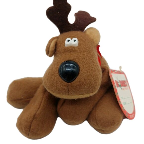 Hallmark Rodney Reindeer  Plush Brown 1979 - Picture 1 of 7